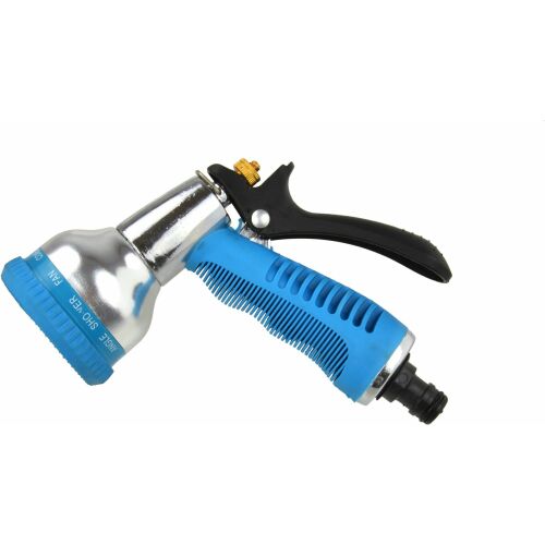 Pistolet 8-funk. srebrny,r.guma (12/48) 132811638