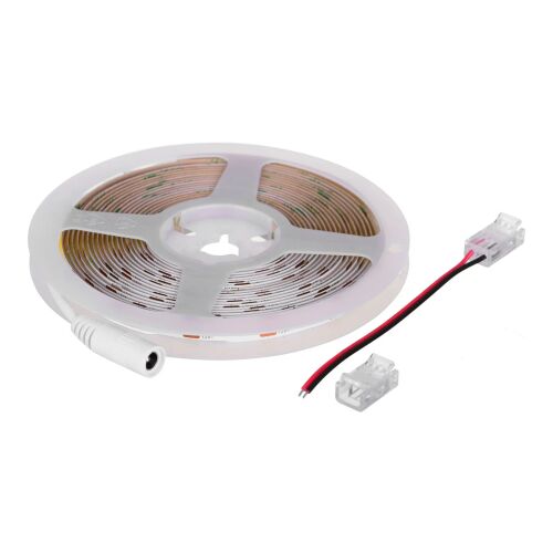 Activejet 5m COB LED szalag hideg fehér, csatlakozókkal - Activejet