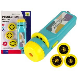 Blauer Fotoprojektor 24 Bilder - Proiector albastru cu ambalaj și roti de imagine - Jocuri si jucarii creative