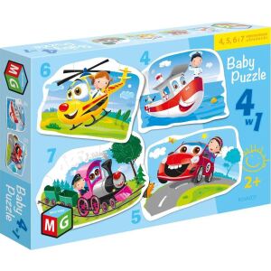 Multigra Puzzle 4w1 baby  Pojazdy - 132816231 - Puzzle