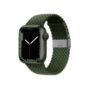 CRONG Pasek pleciony Wave Band do Apple Watch 38/40/41 mm (zielony) 132818497 - Pasek do inteligentnego zegarka