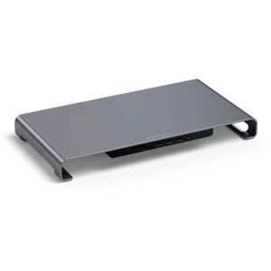 Satechi Satechi USB-C monitor állvány Hub XL - állvány és hub monitorokhoz (USB-C 5 Gbps, USB-A 3.0 5 Gbps, Micro/SD kártyaolvasó 104 MB/S, 3,5 mm-es jack) (asztroszürke) 132819798