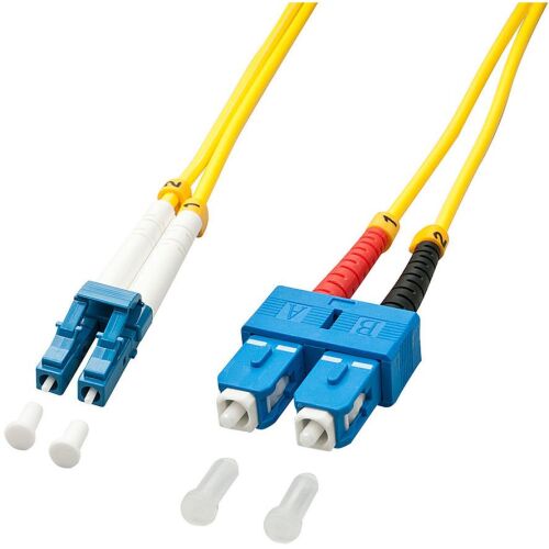 Lindy Patchcord światłowodowy LC/SC, OS2, 9/125Ám, 1m, żółty (47470) 132820030