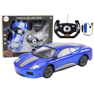RC Ferngesteuertes Auto 1:16 Lichter Blau távirányítóval és csomagolással - Távirányítós jármű