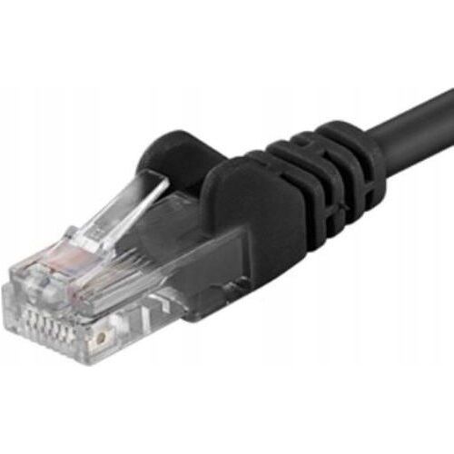 PremiumCord Patchcord UTP RJ45-RJ45 kábel, 6. kategória, 0.25 m, fekete, teljes réz, 26AWG 132828845