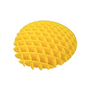Jucărie fidget galbenă, minge flexibilă antistres, 10 cm - Minge antistres