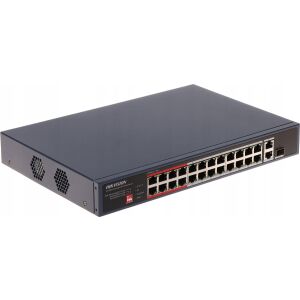 Switch PoE neadministrabil Hikvision DS-3E0326P-E/M(C) 24 porturi Fast Ethernet - Hikvision Switch-uri