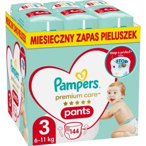 Pampers Pants Premium Care 3 pelenka, 6-11 kg, 144 db.