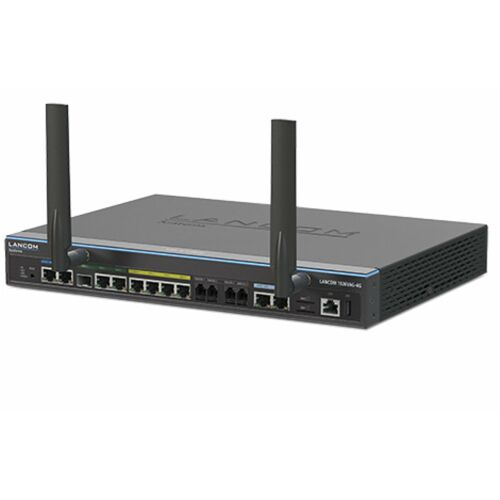 LANCOM 1926VAG-4G VPN Router 3/4-es nézet, a design és a portok bemutatása - Wi-Fi router