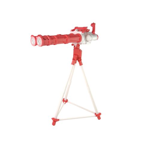 Pistole auf einem Stativ rosa Seifenblasen 132842211