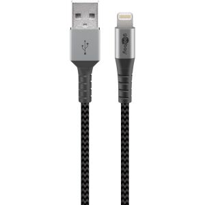Goobay USB-A USB kábel - Lightning 1 m Szürke (49268) 132846474 - Goobay