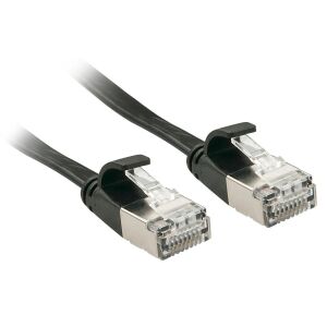 Lindy Patchcord płaski Cat.6A, U/FTP, czarny, 0.3m (47480) 132849585 - Kabel FTP