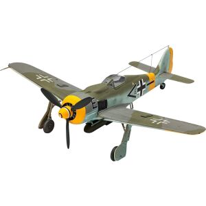 Samolot do sklejania 1:72 63898 FOCKE WULF FW190 F Revell +3 farbki, pędzelek, klej 132849903 - Revell Model, makieta
