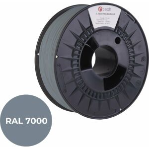C-TECH PREMIUM LINE PLA Filament 1.75mm 1kg, Squirrel Grey RAL7000, 3D Drucker Filament - C-Tech