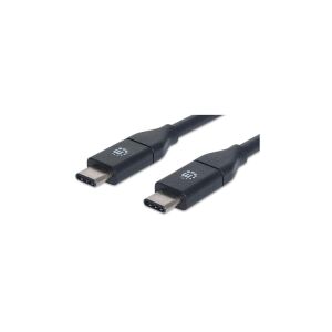 Cablu Manhattan USB 3.1 Gen2 Type-C la Type-C, 1 metru, negru - Manhattan