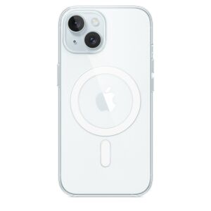 Husa de protectie Apple Clear Case with MagSafe pentru iPhone 15, Transparent 132851730 - Huse telefon