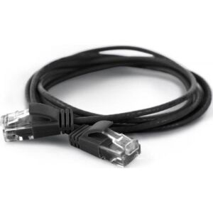 Wantec Wantec Patchcable UTP CAT6a d = 2,8mm 0,25m Schwar 132853056 - Calculatoare si accesorii