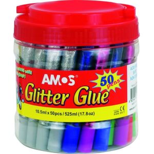 Amos ragasztó csillogással 50x10,5 ml