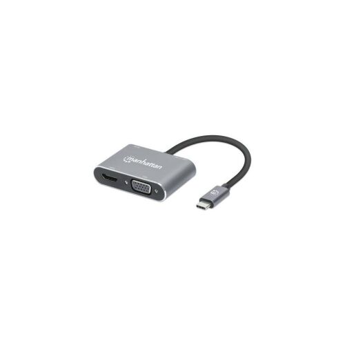 MANHATTAN USB-C auf HDMI & VGA 4in1 Konverter Power Delivery 142048680