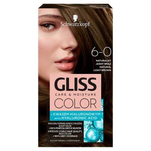 Schwarzkopf Gliss Color No. 6-0 természetes világosbarna