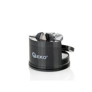 Vedere unghiulară a ascuțitorului de cuțite Geko cu ventuză - Ustensile de bucătărie