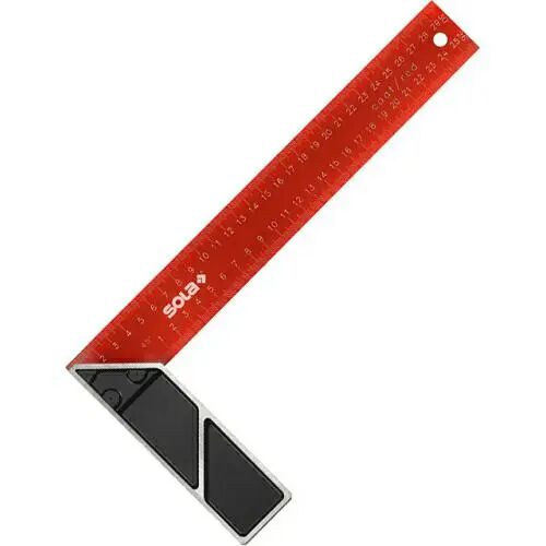 SOLA SRC300 ács derékszög 300x145mm, piros és fekete