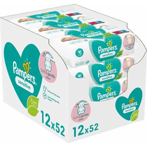 Șervețele umede Pampers Sensitive 12x52buc. 132875730
