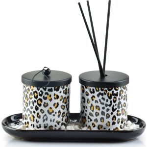 Difuzor de parfum Mondex+Lumânare 23x9xH9cm PANTERA 132879351 - Difuzor