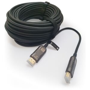 Techly 50m HDMI 2.0 Kabel gerollt, schwarz, zum Anschließen von Geräten - Techly