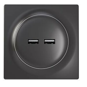 Fibaro FGWU-021-8 zásuvka 2x USB čierna 132885696 - Fibaro
