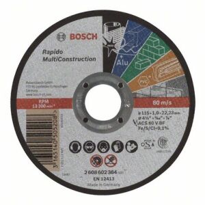 Disc de taiere Bosch Professional Rapido, ACS 60 V BF, 115 x 22,23 x 1 mm 132887109 - Accesorii pentru unelte