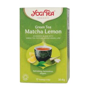 Yogi Tea Zielona Herbata Matcha Cytryna, 17 torebek, organiczna herbata ziołowa - Żywność i napoje