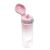 Derform BackUp rosa Wasserflasche mit offenem Deckel