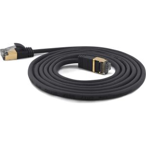 Wantec Wantec Extra dünnesCat.7 RohCable SSTP Patch Cable - 3 m - Cat.7 RohCable - S/FTP (S- STP) - RJ- 45 - RJ- 45 - black (7204) 132888901 - Kabel UTP