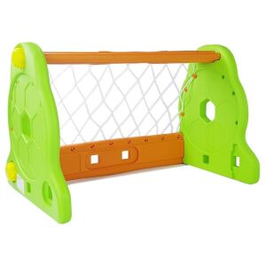 Kinder-Fußballtor in Grün und Orange 132907472 - Fußball