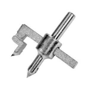 Widok pod kątem noża do otworów w płytkach Vorel, regulowana średnica 20-90mm - Piła tarczowa i otwornica