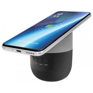 Manhattan Bluetooth-Lautsprecher mit 5W kabellosem Laden, lädt ein Smartphone - Bluetooth Lautsprecher