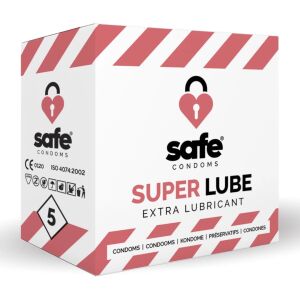 Prezervative umidificate - Safe Super Lube 5 buc 140629702 - Prezervative
