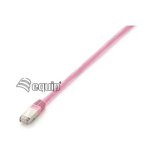 Equip Patchcord Cat6, S/FTP, 15m, różowy (605588) 132913287
