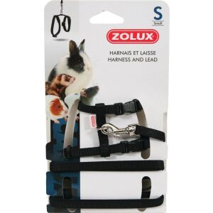 Zolux Szelki i smycz dla szczura S kol. czarny 132918013 - Uprząż dla zwierząt