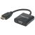 MANHATTAN HDMI - VGA 0.3m/s1x Mini HDMI (dugó) 1x Mini HDMI (dugó) 132930067