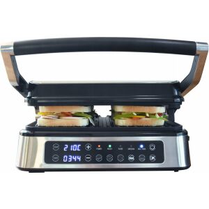 143939580 GRIL ELECTRIC DE MASA 2000W, PANOU LED 2923CM 132930138 - Fierbătoare, Sandwich-maker, Blendere, Prajitoare de paine și Storcatoare de fructe și legume
