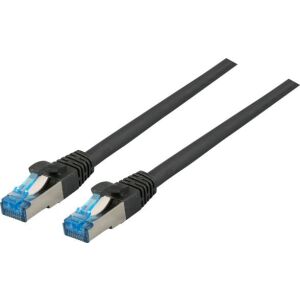 EFB Patch kábel RJ45 S/FTP cat. 6A, cat. 7 TPE superflex, 0,15 m, fekete 132930317 - Kábel
