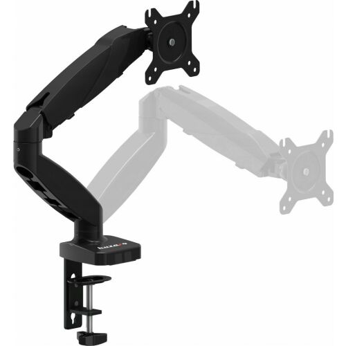 Huzaro Motion 1.2 monitor tartó, amely bemutatja az ergonómikus beállításokhoz szükséges állítható pozíciókat