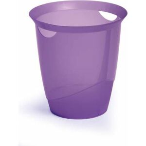 DURABLE TREND Papierkorb 16l transluzent lila 132932303 - Büromöbel