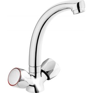 Deante Teno Chrom Badarmatur, stehende Waschtischarmatur - Wasserhahn