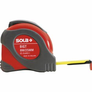 Sola BIG-T 8m mérőszalag, 25mm széles, 1. pontossági osztály - Sola