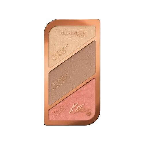 Rimmel Kate Sculpting Kit 002 Coral Glow: Highlighter, Kontúr, Pirosító Paletta