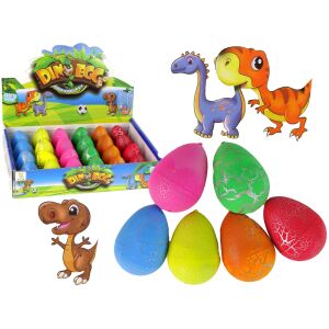 AST Dino Egg rastúca hračka pre domáce zvieratá, farebné dinosaurové vajcia - Lean Toys