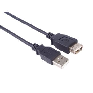 PremiumCord USB-A - USB-A kábel, 0.5m, fekete - PremiumCord